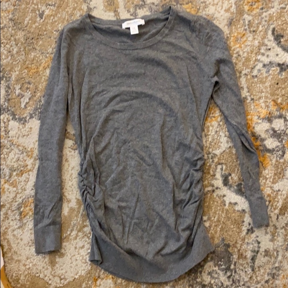 Motherhood Maternity gray sweater, size S